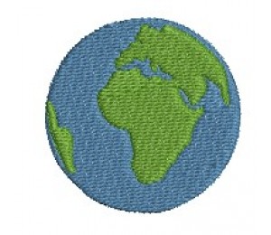 Stickdatei - Weltkugel